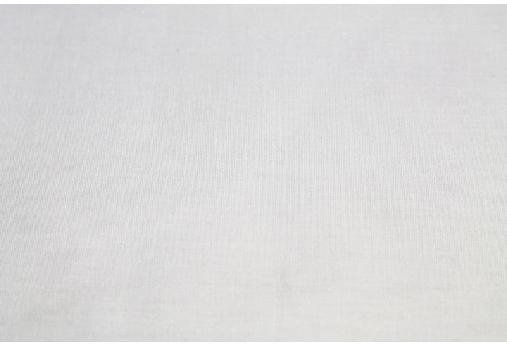Tissu Popeline Coton/Elasthanne Blanche -Au Metre
