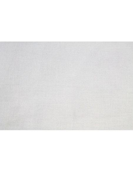Tissu Popeline Coton/Elasthanne Blanche -Au Metre