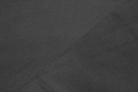 Tissu Voile Uni 100% Coton Noir Coupon de 3 metres