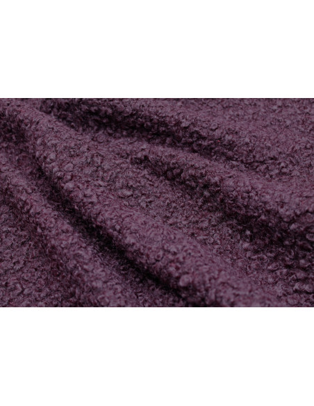 Tissu Tweed Bouclette Chloé Bordeaux -Au Mètre
