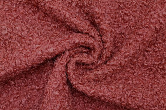 Tissu Tweed Bouclette Chloé Rouille -Au Mètre
