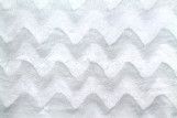 Tissu Polaire Minky Vague Blanc -Au Mètre