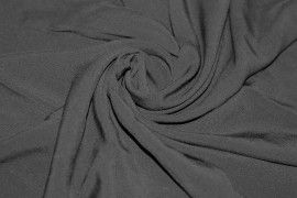 Tissu Voile Uni 100% Viscose Noir -Au Metre