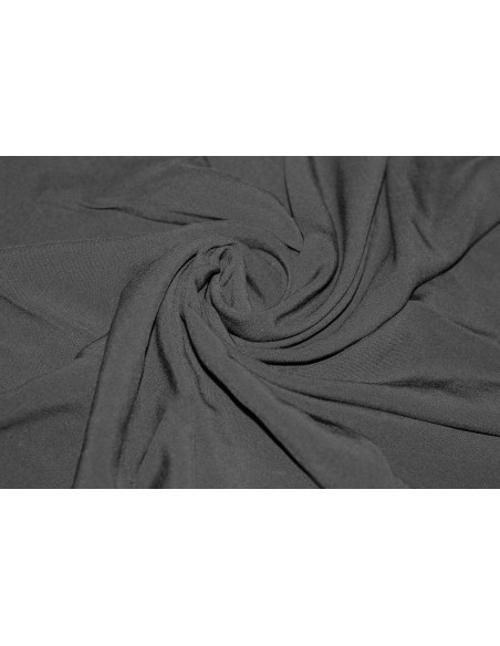 Tissu Voile Uni 100% Viscose Noir -Au Metre