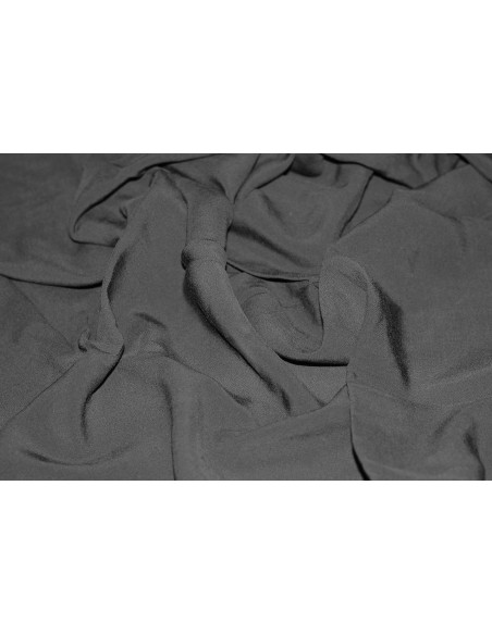 Tissu Voile Uni 100% Viscose Noir -Au Metre