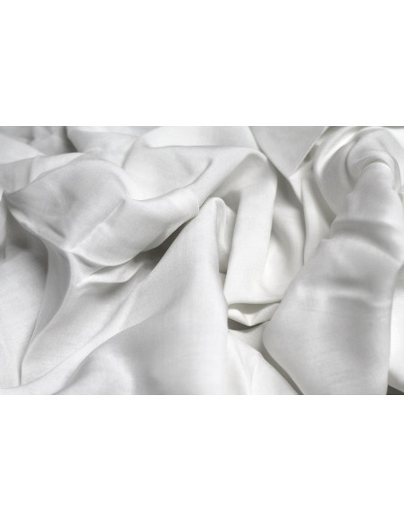 Tissu Voile Uni 100% Viscose Ecru -Au Metre