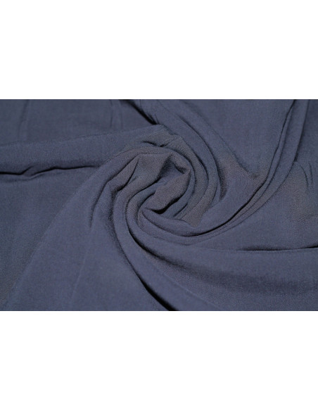 Tissu Voile Uni 100% Viscose Marine -Au Metre
