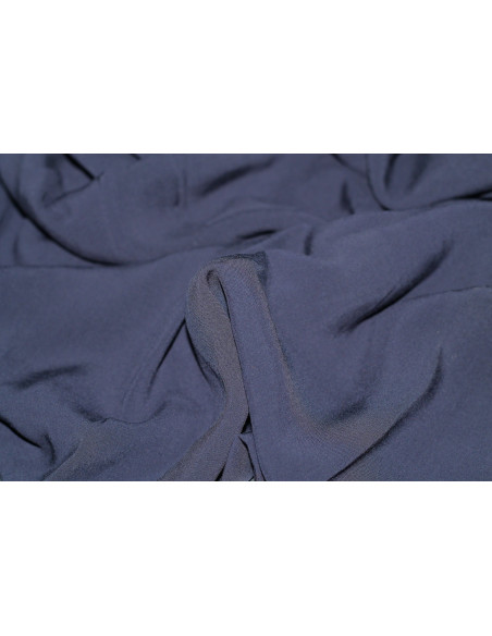 Tissu Voile Uni 100% Viscose Marine -Au Metre
