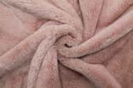 Tissu Fausse Fourrure Rose -Au Mètre
