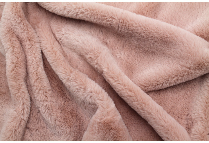 Tissu Fausse Fourrure Rose -Au Mètre