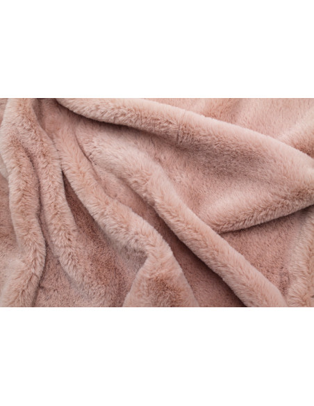 Tissu Fausse Fourrure Rose -Au Mètre