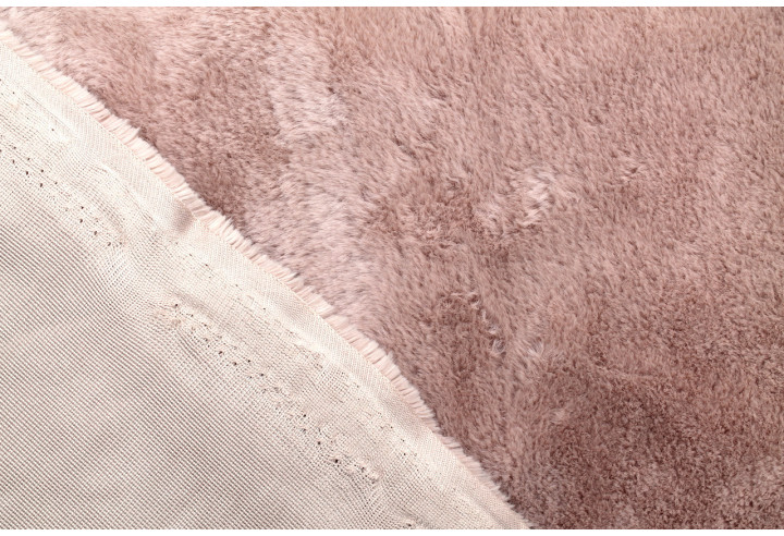 Tissu Fausse Fourrure Rose -Au Mètre