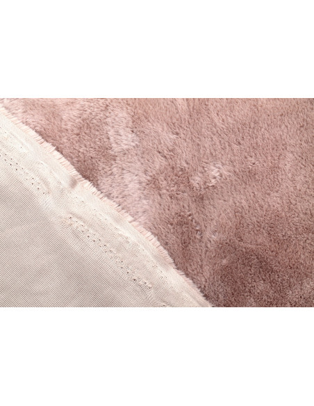 Tissu Fausse Fourrure Rose -Au Mètre