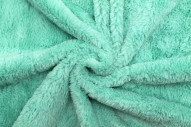 Tissu Fausse Fourrure Vert d'eau -Au Mètre