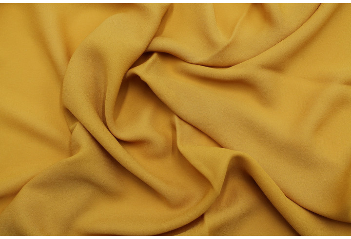 Tissu Crêpe Mousseline Twist Safran -Au Mètre