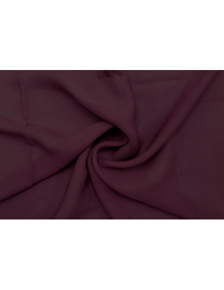 Tissu Crêpe Mousseline Twist Bordeaux -Au Mètre