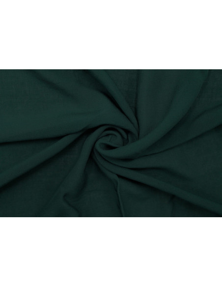 Tissu Voile Uni 100% Viscose Vert sapin -Au Metre