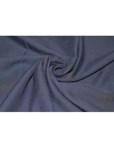 Tissu Voile Uni Polycoton Marine -Au Metre