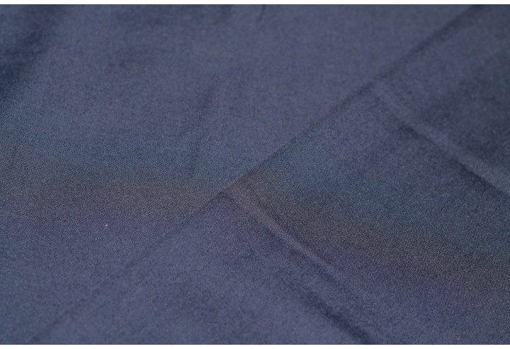 Tissu Voile Uni Polycoton Marine -Au Metre
