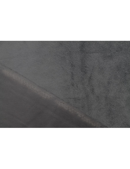 Tissu Velours Ras Uni Gris foncé -Au Mètre