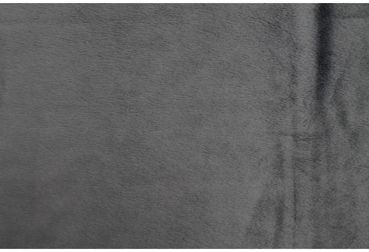 Tissu Velours Ras Uni Gris foncé -Au Mètre