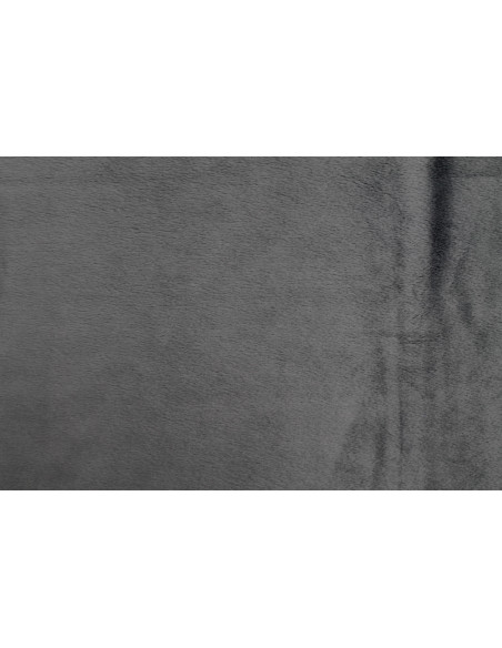 Tissu Velours Ras Uni Gris foncé -Au Mètre
