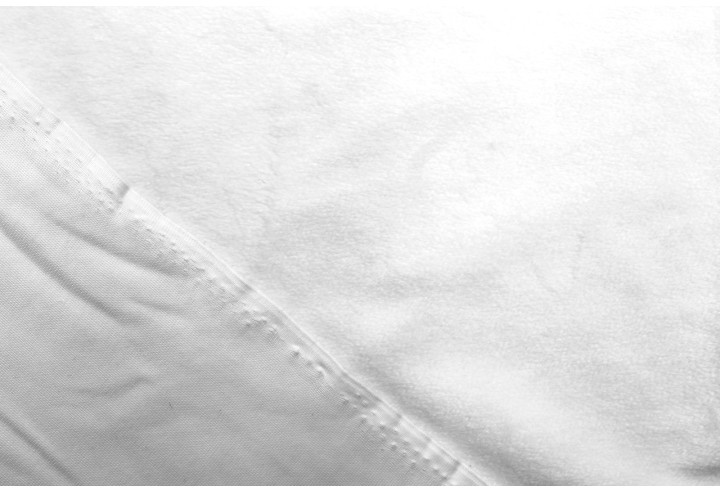 Tissu Velours Ras Uni Blanc -Au Mètre