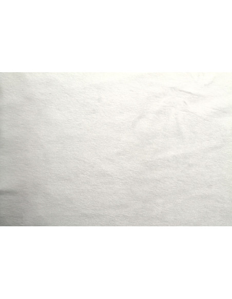 Tissu Velours Ras Uni Ecru -Au Mètre