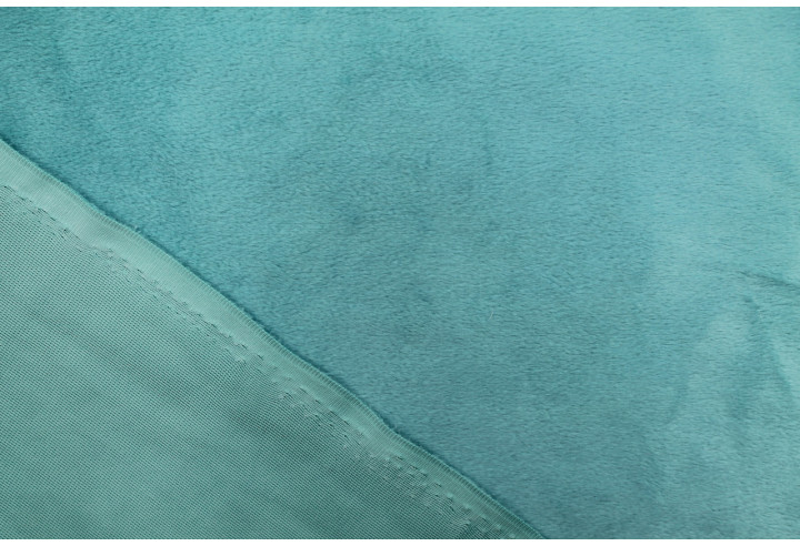 Tissu Velours Ras Uni Turquoise -Au Mètre