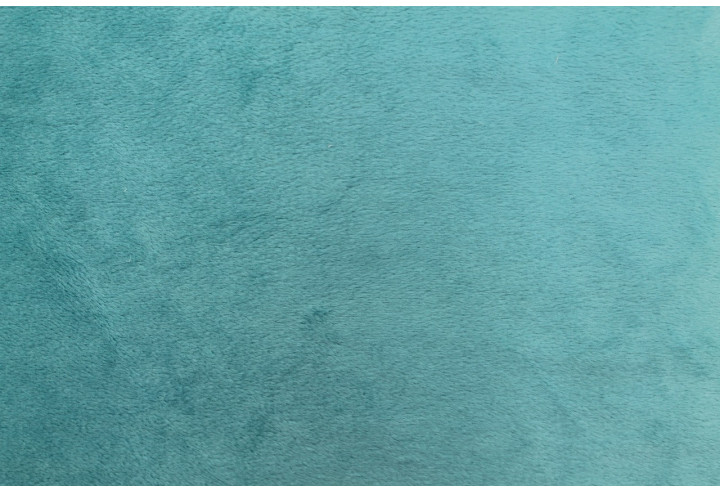 Tissu Velours Ras Uni Turquoise -Au Mètre