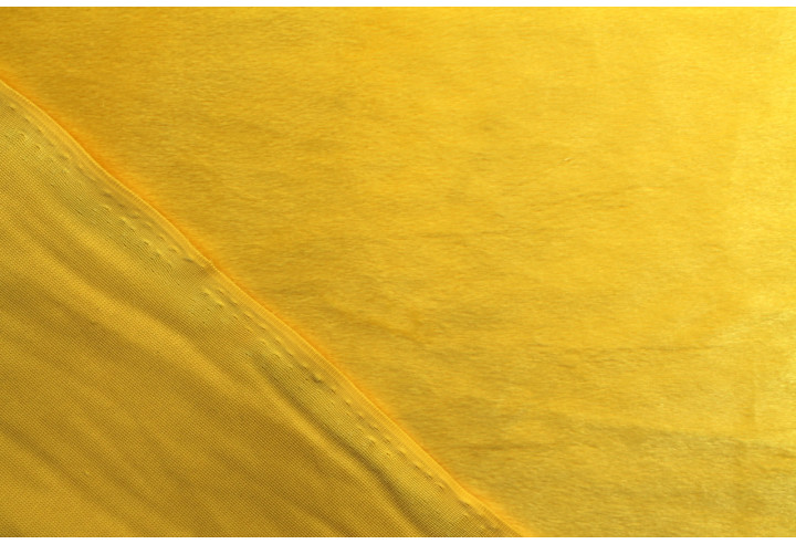 Tissu Velours Ras Uni Jaune -Au Mètre