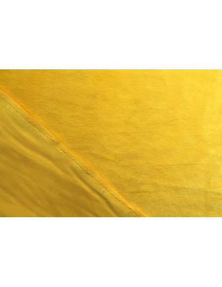 Tissu Velours Ras Uni Jaune -Au Mètre