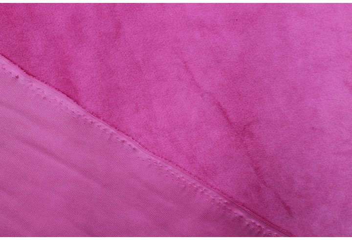 Tissu Velours Ras Uni Fuchsia -Au Mètre