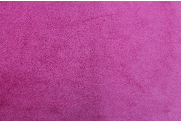Tissu Velours Ras Uni Fuchsia -Au Mètre