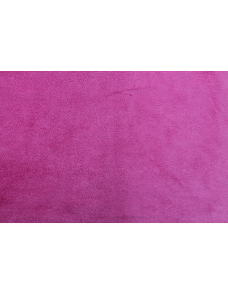 Tissu Velours Ras Uni Fuchsia -Au Mètre