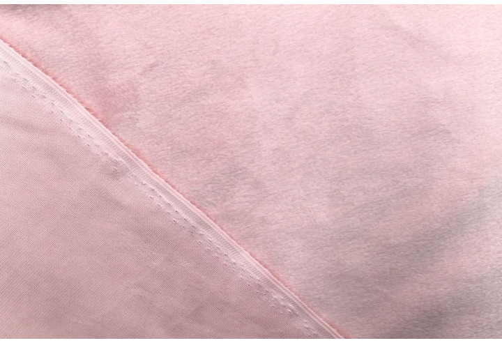 Tissu Velours Ras Uni Rose -Au Mètre
