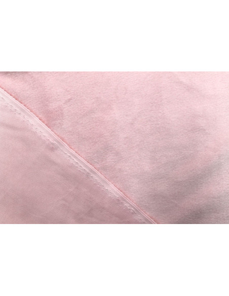 Tissu Velours Ras Uni Rose -Au Mètre