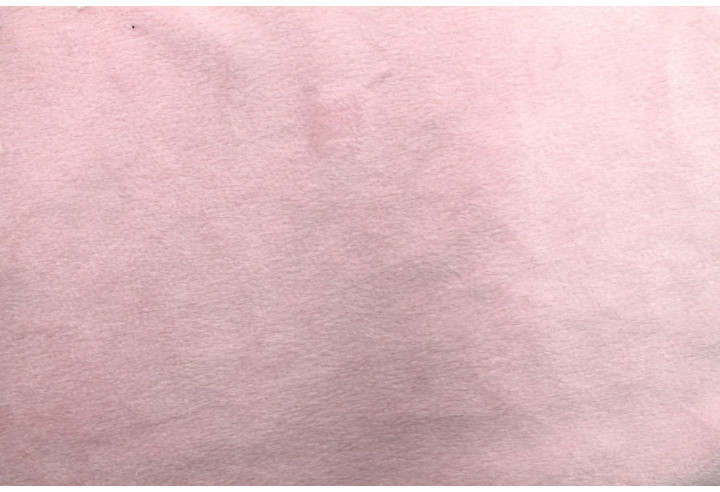 Tissu Velours Ras Uni Rose -Au Mètre