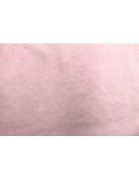 Tissu Velours Ras Uni Rose -Au Mètre