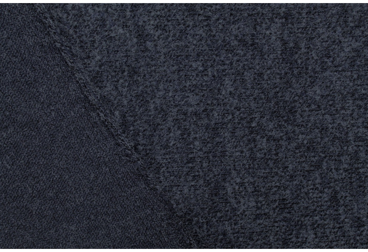 Tissu Maille Pull Côtelé Chiné Marine -Au Mètre