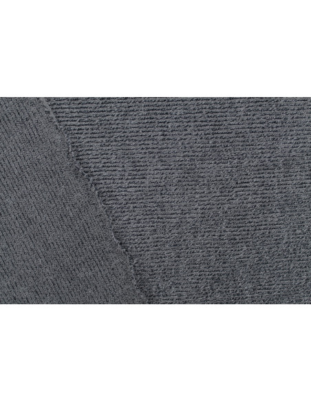 Tissu Maille Pull Côtelé Chiné Gris -Au Mètre