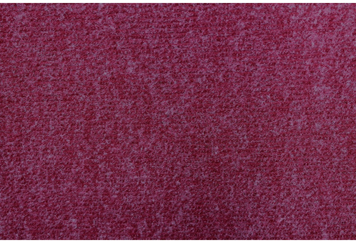 Tissu Maille Pull Côtelé Chiné Rouge -Au Mètre