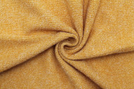 Tissu Maille Pull Côtelé Chiné Safran -Au Mètre