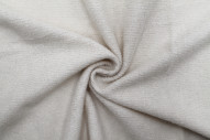 Tissu Maille Pull Côtelé Chiné Ecru -Au Mètre