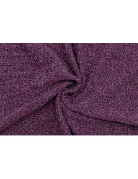 Tissu Maille Pull Côtelé Lurex Bordeaux -Au Mètre