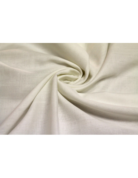 Tissu Voile Uni Polycoton Ecru -Au Metre