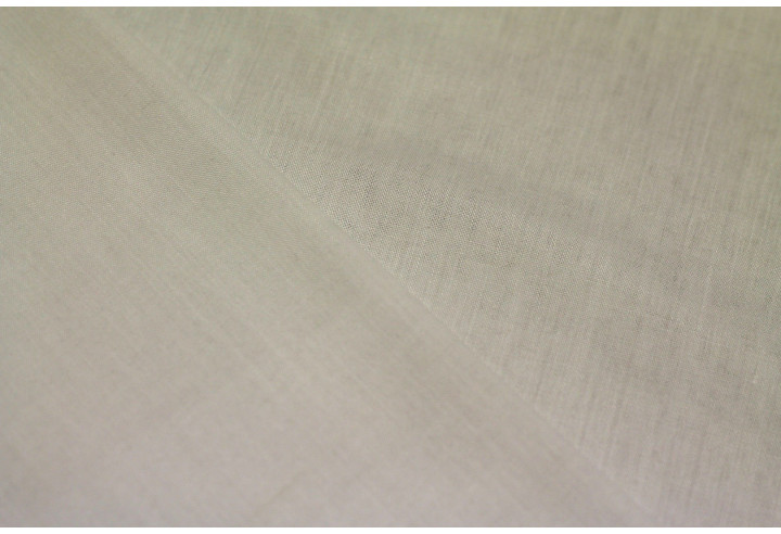 Tissu Voile Uni Polycoton Ecru -Au Metre