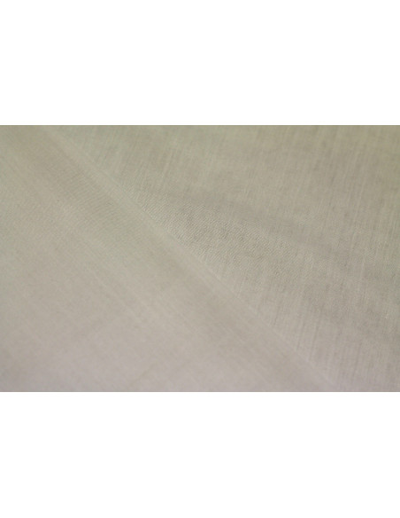 Tissu Voile Uni Polycoton Ecru -Au Metre
