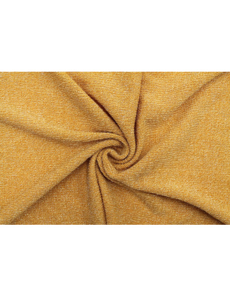 Tissu Maille Pull Côtelé Lurex Safran -Au Mètre
