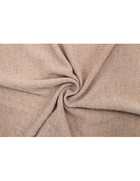 Tissu Maille Pull Côtelé Lurex Rose poudré -Au Mètre